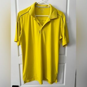 Adidas Adizero Medium Yellow Golf Shirt New